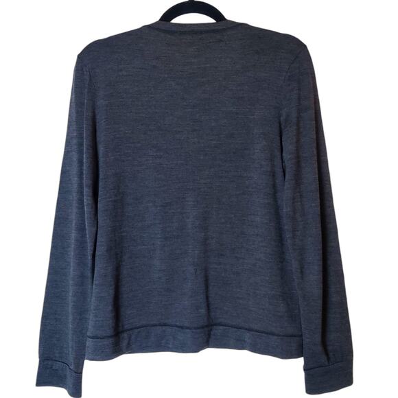 Icebreaker Merino Wool Superfine Lite Bliss Cardigan Small Charcoal Gray *Read - Picture 2 of 16